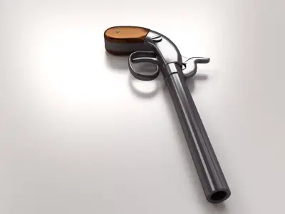 Civil War Pistol 3D model