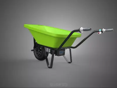 ELECTRIC POWER WHEEL HUB MOTOR WHEELBARROW ENGINE BARROW BATTERY 3D model
