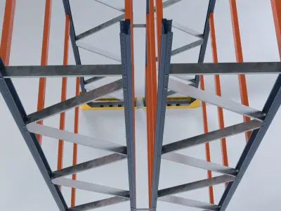 Pallet Rack Low-poly 3D model