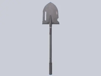 Combat shovel Low-poly 3D model purchase