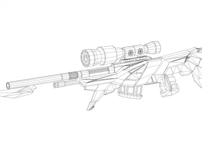 Eagle Sniper Game Ready 3D Model Low-poly 3D model