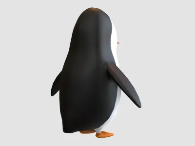 male cartoon penguin  3D model