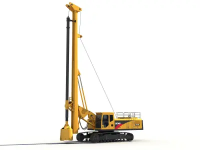 Rotary Drilling Rig 3D model purchase