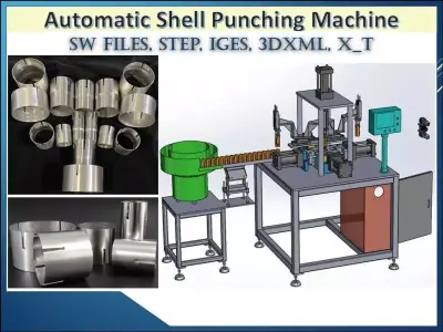 Automatic Shell Punching Machine with Pick and Place System 3D model