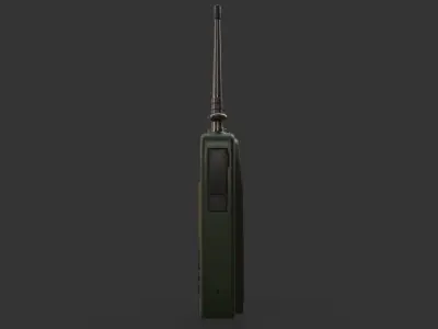 Old portable radio Free low-poly 3D model
