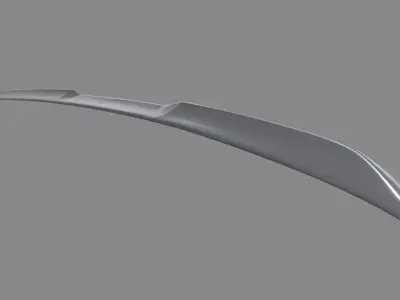 Car Spoiler 010 Low-poly 3D model