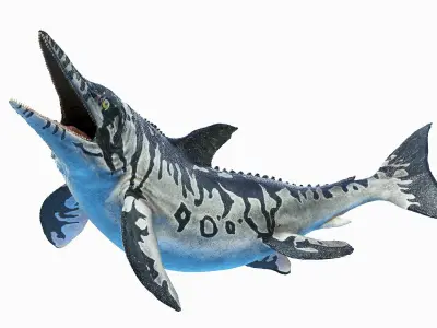 Ichthyosaur Animated 3D model