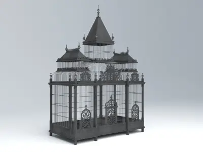 VICTORIAN BIRD CAGE 3D model