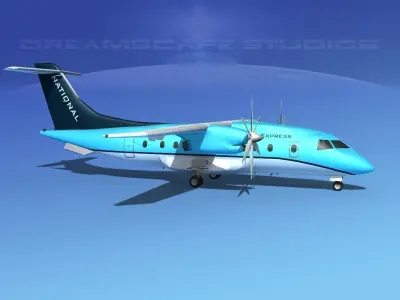Dornier 328-130 National Air Express 3D model