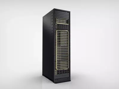 AI data center Server Rack Blackwell GB200 and 300 Realistic 3D 3D model