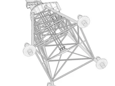 Offshore Wind Turbine 3D model