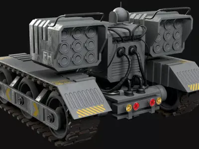 UGV Concept-3B-Urban-Clean Low-poly 3D model