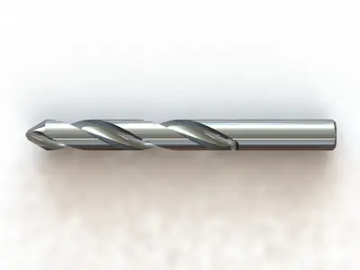 Broca Drill dia 8 x 80 3D model