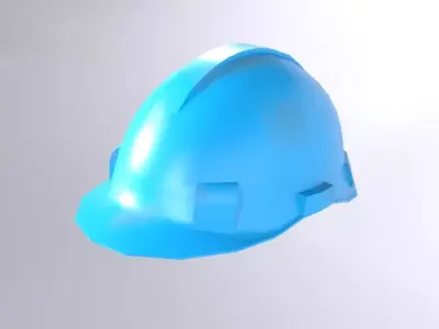 Safety Helmet Low Poly Low-poly 3D model order