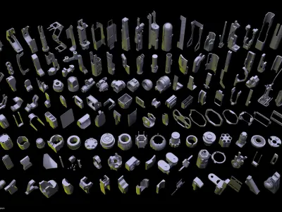 HardSurface Random KIT v1 3D model