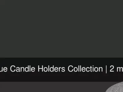 Antique Candle Holders Collection 3D Model Pack