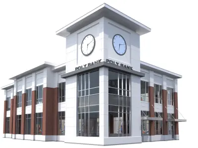 Commercial Building-022 Office Building 3D model