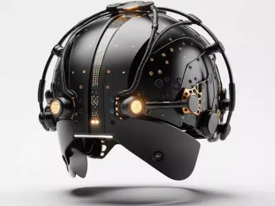 Futuristic Neural Interface Crown 3D model
