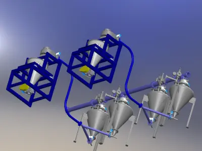 PNEUMATIC TRANSFER VESEL Free 3D model