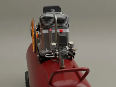 Industrial Air Compressor 3D model purchase
