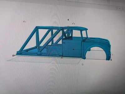 Self designed body for a Axial SCX10 313 mm  3D print model