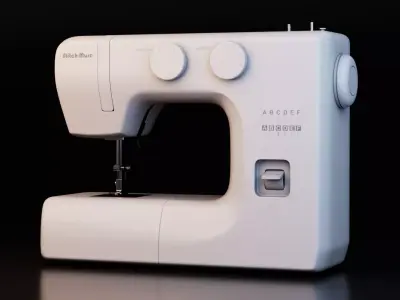 Sewing Machine Low-poly 3D model get