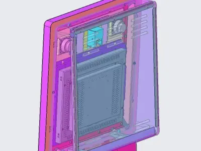 Self-service security machine 3D model
