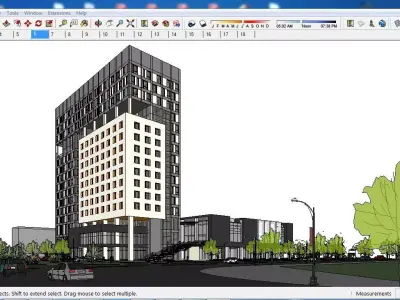 Sketchup Office building G6 3D model
