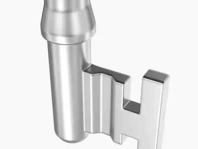 Old Key Low-poly 3D model