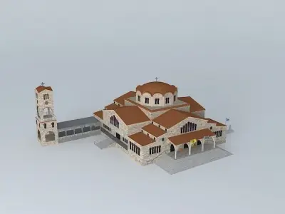 SAINT ATHANASIOS Free 3D model