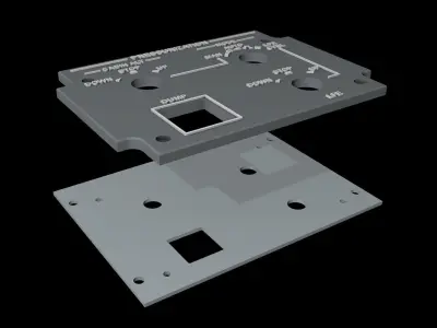 EMBRAER E1 OVERHEAD - PRESSURIZATION PANEL 3D print model