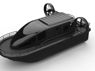 airboat 3D model