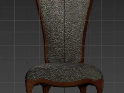 Antique Chair 3D model 5