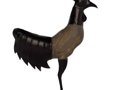 Rooster statue Low-poly 3D model purchase
