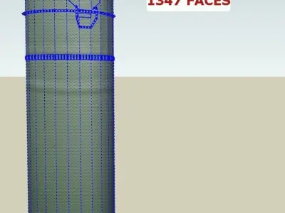 ammunition camouflaged tube 3D model