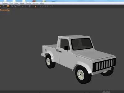 Maruti gypsy  Free low-poly 3D model