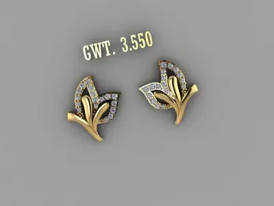FASHION EARING 3D model buy