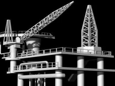 Oil Rig 3D model purchase