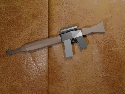 Low Poly Weapon Pack Free low-poly 3D model