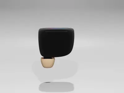 Custom earbuds design with ANC Free low-poly 3D model