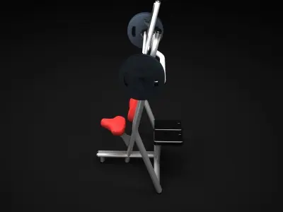 Bench Vertical 3D model