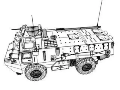 VAB 3D Model military vehicle 3D model