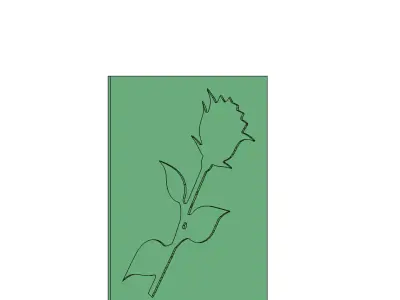 Elegant Rose Mold for Resin Concrete and More 3D model