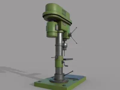 Drilling Machine Low-poly 3D model purchase