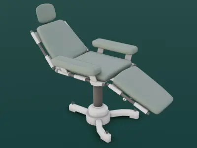 Medical Chair 3D Model  Low-poly 3D model