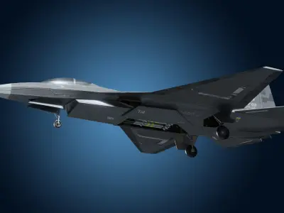 F-16 V2 Low-Poly Game Ready with PBR Textures Low-poly 3D model