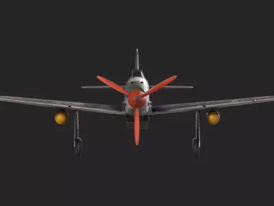 Kawasaki Ki-61-I 3D Model 3D model