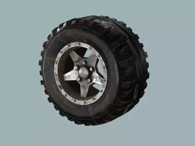 Car-Truck Wheel GG Low-poly 3D Model Low-poly 3D model