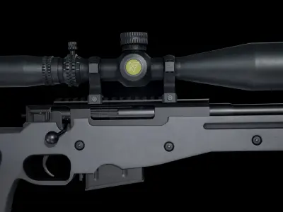  AWP Sniper Rifle Low-poly 3D model