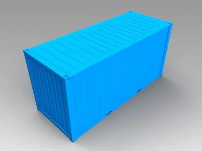 Container Ruined 20ft 3D model